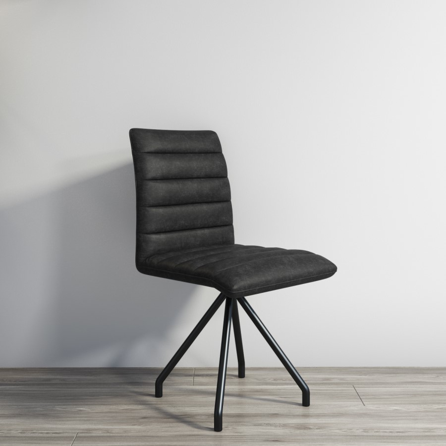 Hayden Real Leather Office Chair Black