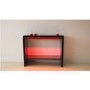 GRADE A1 - Tiffany Black High Gloss LED Console Table 