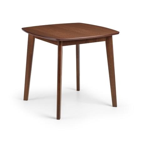 Julian Bowen Set of Lennox Table & 2 Kari Black Chairs