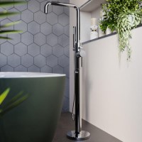 Chrome Freestanding Bath Shower Mixer Tap - Lenton