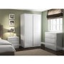 GRADE A1 - Lexi White High Gloss 3 Chest of Drawers