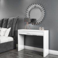 GRADE A2 - Lexi White High Gloss Dressing Table 