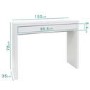GRADE A2 - Lexi White High Gloss Dressing Table 