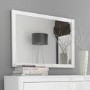 Lexi White High Gloss Wall Mirror