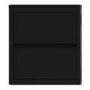 GRADE A2 - Lexi Black High Gloss 2 Drawer Bedside Table