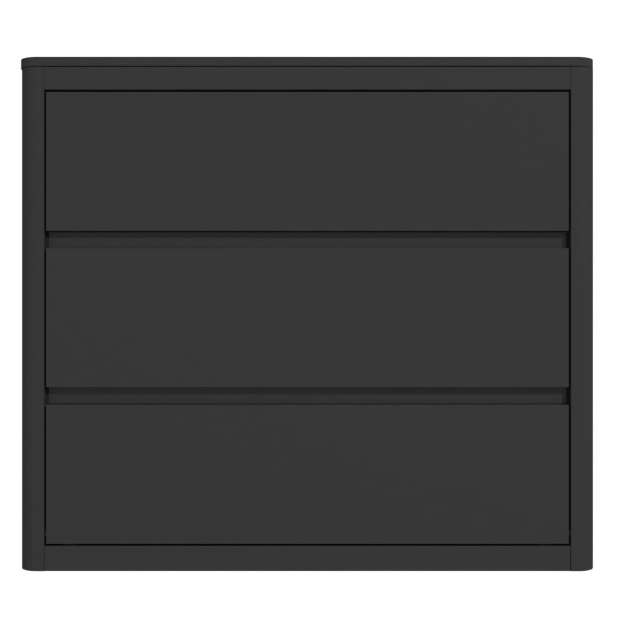 Lexi Grey Gloss Chest of Drawers - 3 Drawers