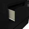 Lexi Black High Gloss 3 Drawer Chest of Drawers