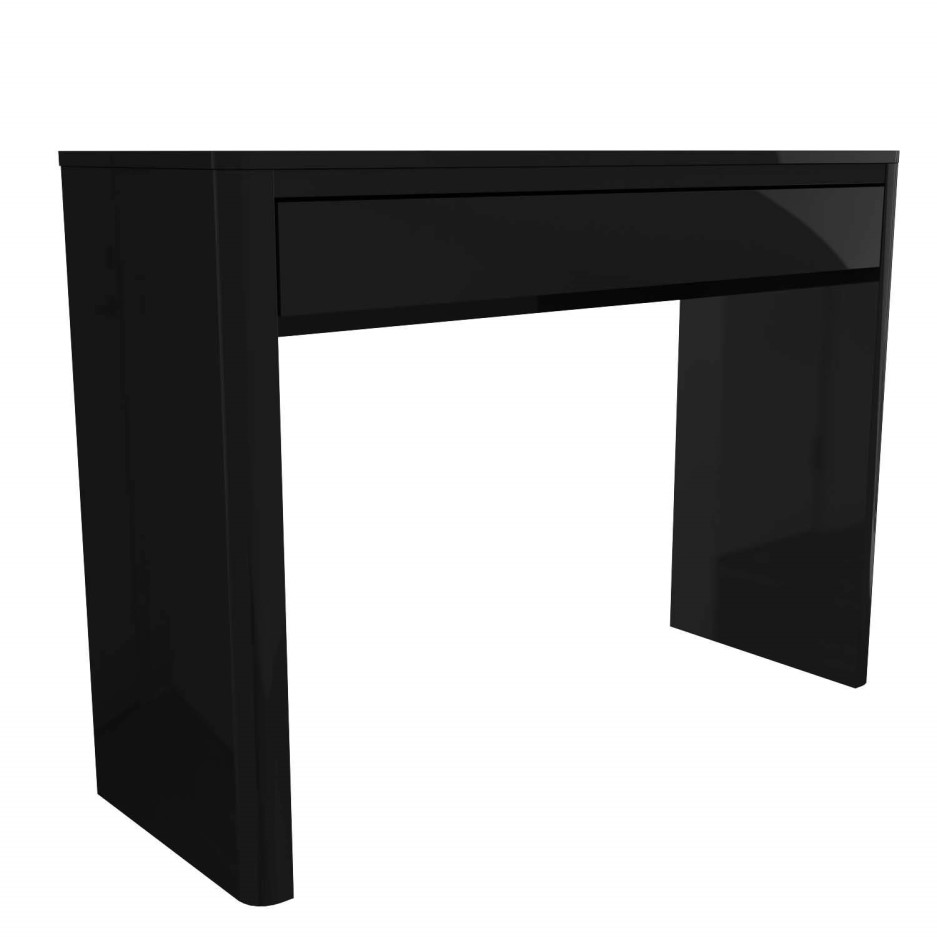 Lexi Black High Gloss Console Table Furniture123