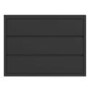 Lexi High Gloss Dark Grey Wide Chest of Drawers