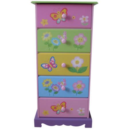Liberty House Toys Butterfly Garden 5-drawer storage  