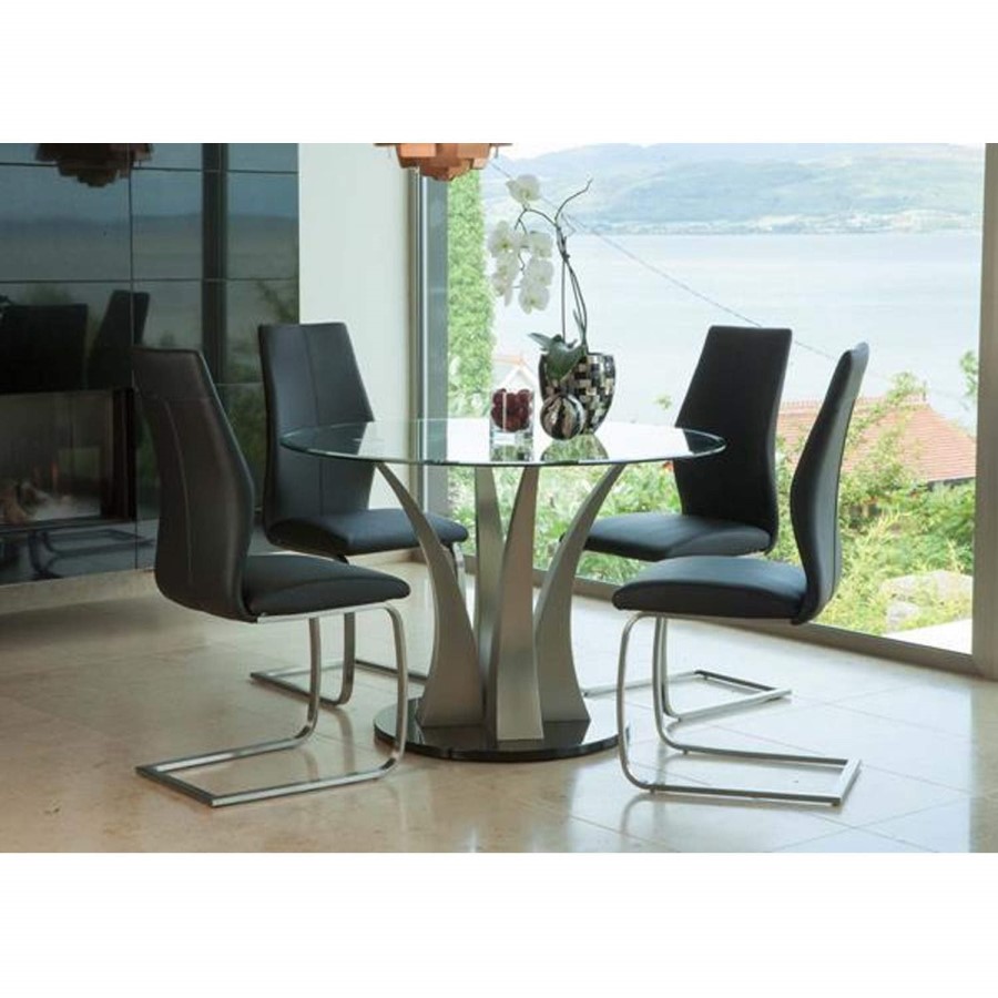 Wilkinson Furniture Liberty Round Glass Dining Table