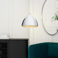 ONLY OPENED - Box Opened Chrome Dome Pendant Light Mosaic Inner - Eli ONLY OPENED - Box Opened Chrome Dome Pendant Light Mosaic Inner - Eli