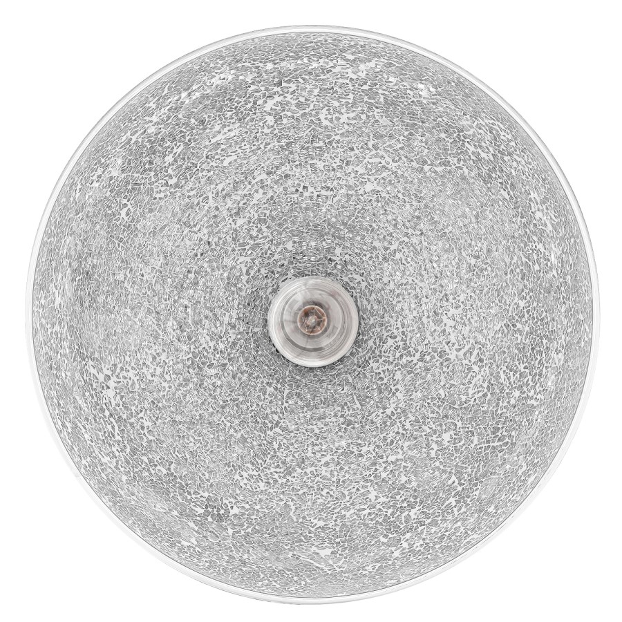 ONLY OPENED - Box Opened Chrome Dome Pendant Light Mosaic Inner - Eli