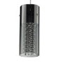 3 Light Pendant with Silver Crystals - Cascade