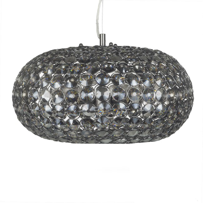 Smoked Glass Medallions Pendant Light - Merle