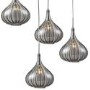 7 Pendant Lights in Silver & Glass - Cascade