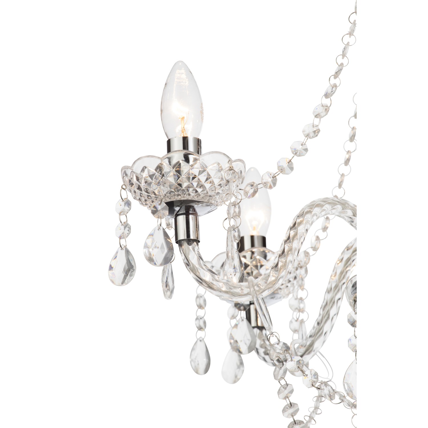 Bryony 5 Light Chandelier Clear Bryony 5 Light Chandelier Clear