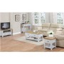 GRADE A2 - Linden Corner TV Unit in Pale Grey and Light Oak