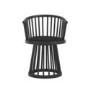 Black Spindle Curved Dining Chair - Lina