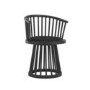 Black Spindle Curved Dining Chair - Lina
