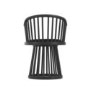 Black Spindle Curved Dining Chair - Lina