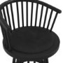 Black Spindle Curved Dining Chair - Lina