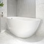 Freestanding Single Ended Left Hand Corner Bath 1650 x 740mm - Lisbon