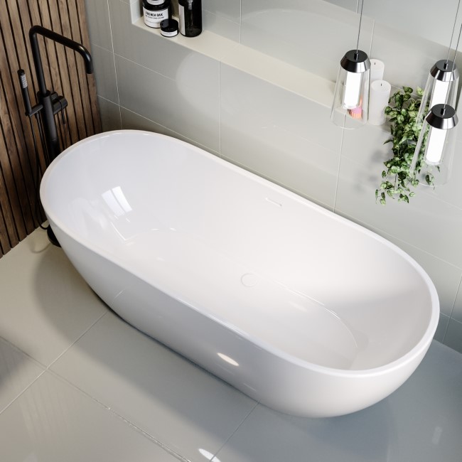 Freestanding Double Ended Bath 1800 x 750mm - Lisbon