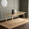 GRADE A1 - 8 Seater Extendable Dining Table in Oak - Ola