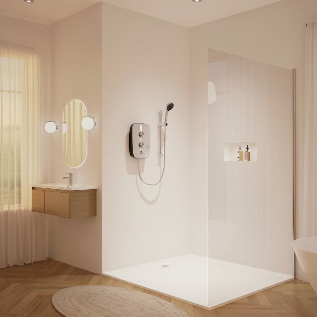 Aqualisa Lumi+ 9.5kW Chrome Electric Shower