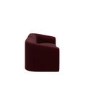 Burgundy Velvet Modular 3-Seater Sofa - Laine  