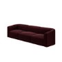 Burgundy Velvet Modular 4-Seater Sofa - Laine  