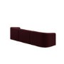 Burgundy Velvet Modular 4-Seater Sofa - Laine  
