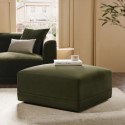 LNE010 Olive Green Velvet Footstool - Laine