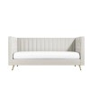 Single Day Bed Sofa in Grey Velvet - Lennox