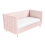 Single Day Bed Sofa in Pink Velvet - Lennox