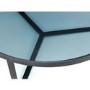 Small Round Black Smoked Glass Coffee Table - Loft - Julian Bowen