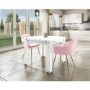 GRADE A2 - Pink Velvet Tub Chairs with Gold Legs - Set of 2 - Logan