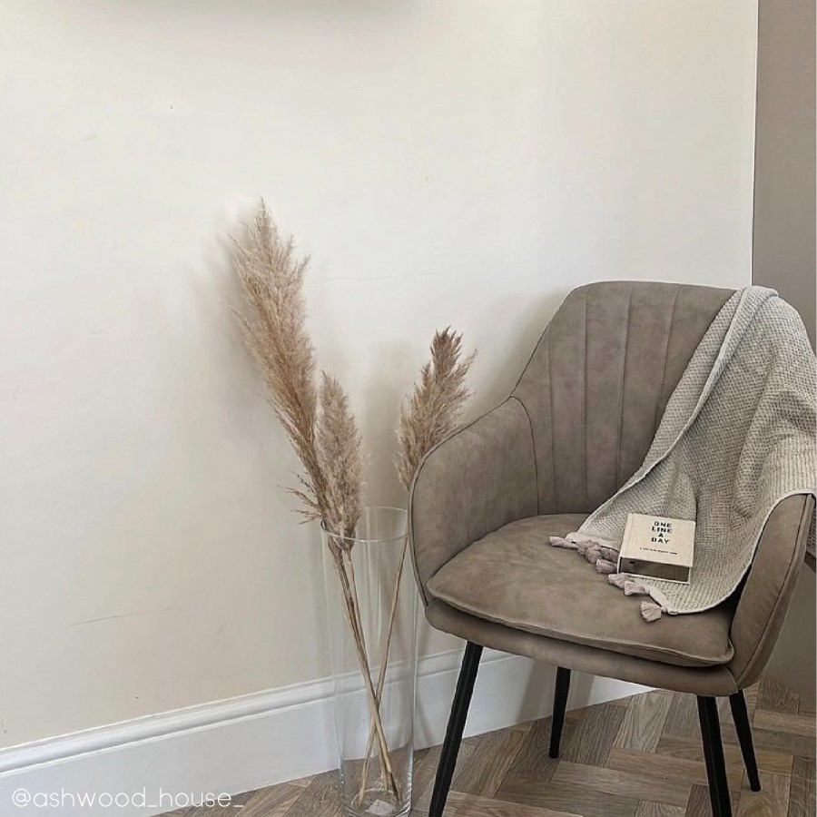 GRADE A2 - Set of 2 Beige Faux Leather Tub Dining Chairs - Logan