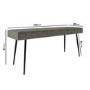 Large Dove Grey Faux Leather Dining Bench - Seats 2 - Logan
