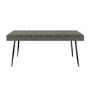 Large Dove Grey Faux Leather Dining Bench  -  120cm  -  Seats 2  -  Logan