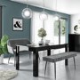 GRADE A1 - Grey Velvet High Back Dining Bench - Seats 2 - Logan