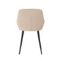 GRADE A2 - Set of 2 Beige Fabric Tub Dining Chairs - Logan