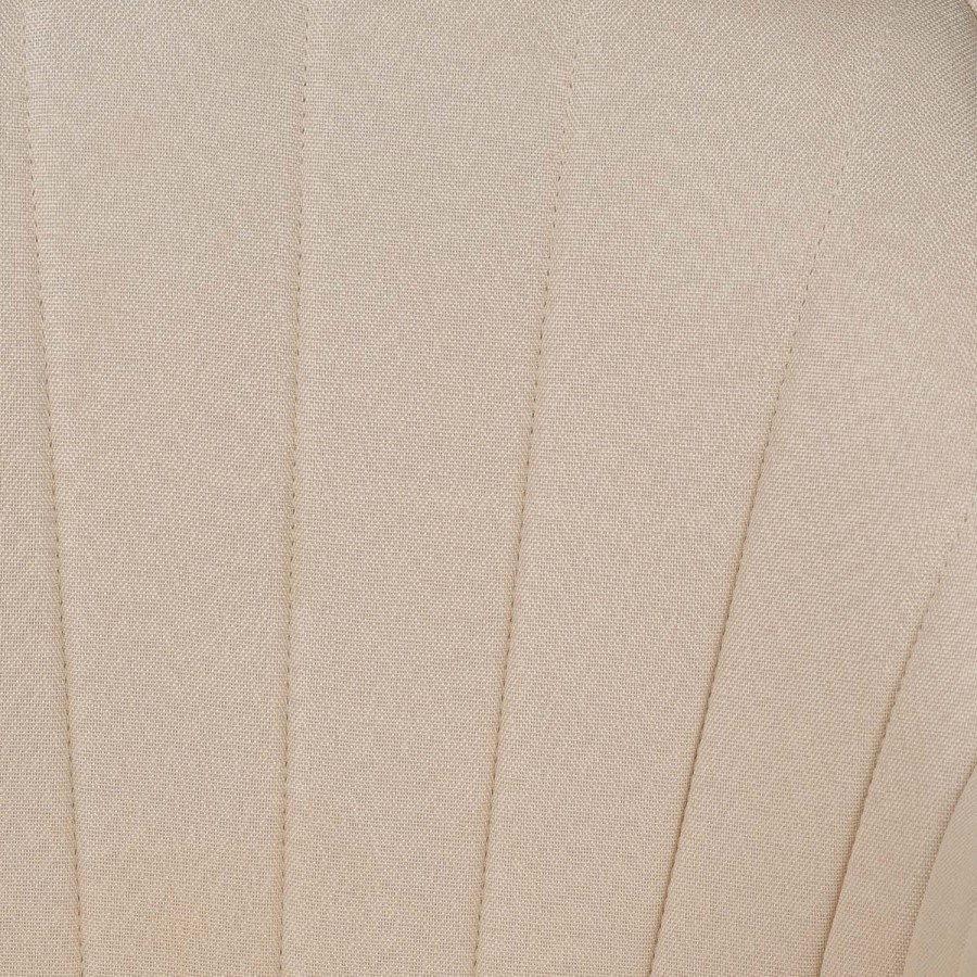 GRADE A2 - Set of 2 Beige Fabric Tub Dining Chairs - Logan