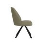 Set of 2 Sage Green Faux Leather Swivel Dining Chairs - Logan