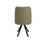 Set of 2 Sage Green Faux Leather Swivel Dining Chairs - Logan