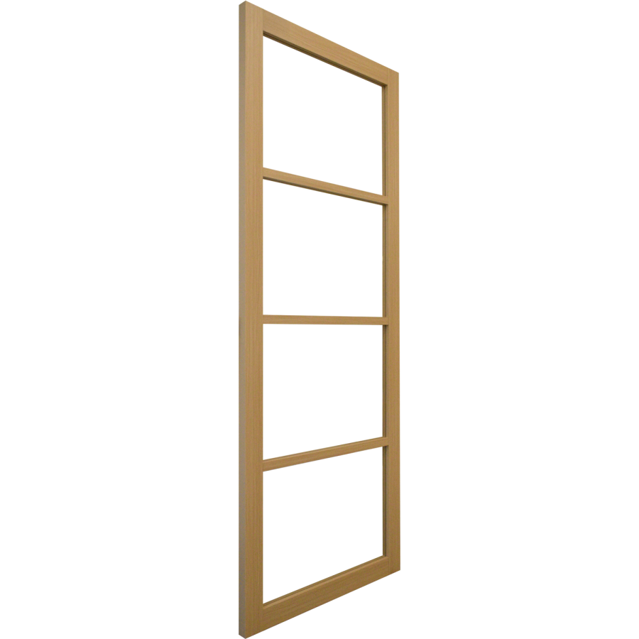 Internal Oak Laminate Glazed Crittal Door with Clear Glass - Pre-Finished - 1981 x 762 x 35mm - Brent - XL Joinery