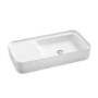 Gloss White Rectangle Wall Hung Basin 765*410*140 - Logan