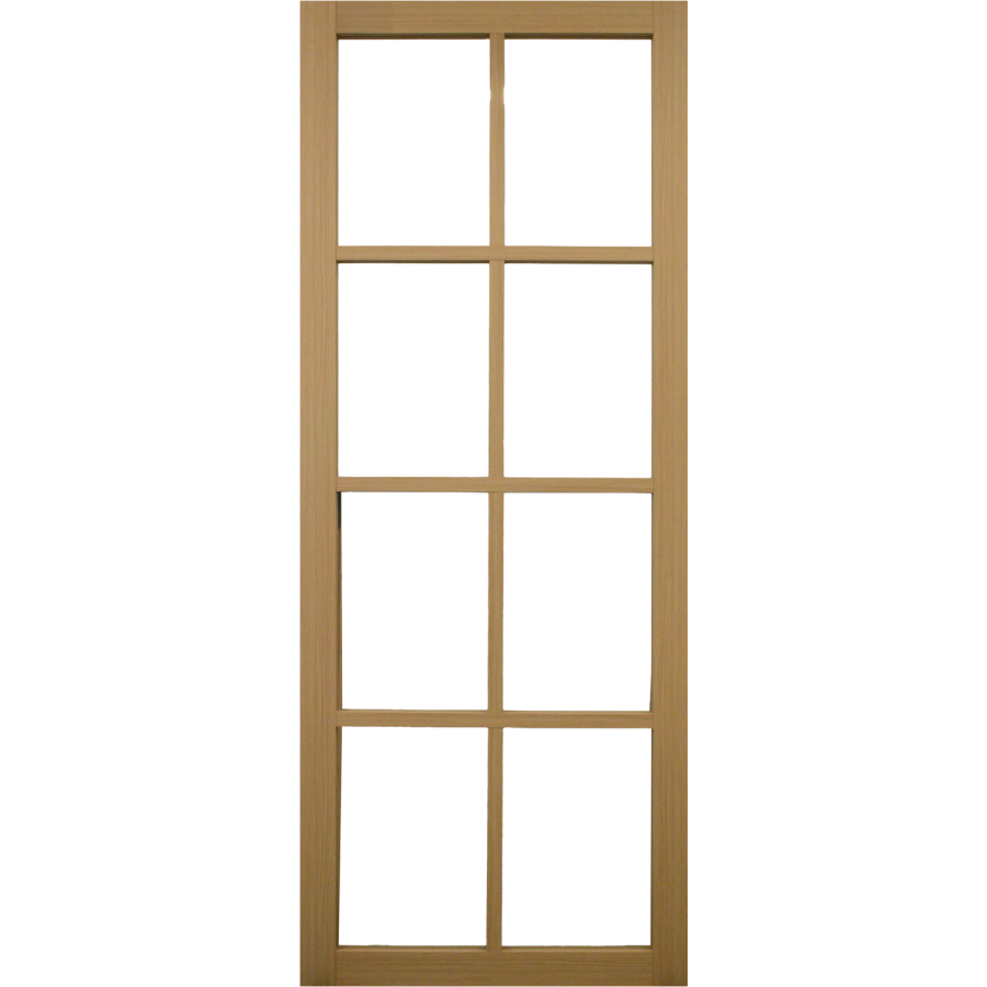 Internal Oak Laminate Glazed Crittal Door with Clear Glass - Pre-Finished - 1981 x 762 x 35mm - Haringey - XL Joinery