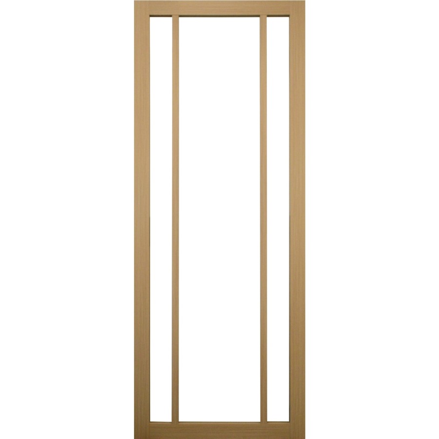 Internal Oak Laminate Glazed Crittal Door with Clear Glass - Pre-Finished - 1981 x 762 x 35mm - Redbridge - XL Joinery